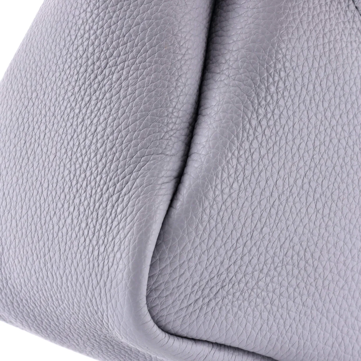 Flou Zipped Top Handle Bag Vitello Daino Small - Deep Luxury