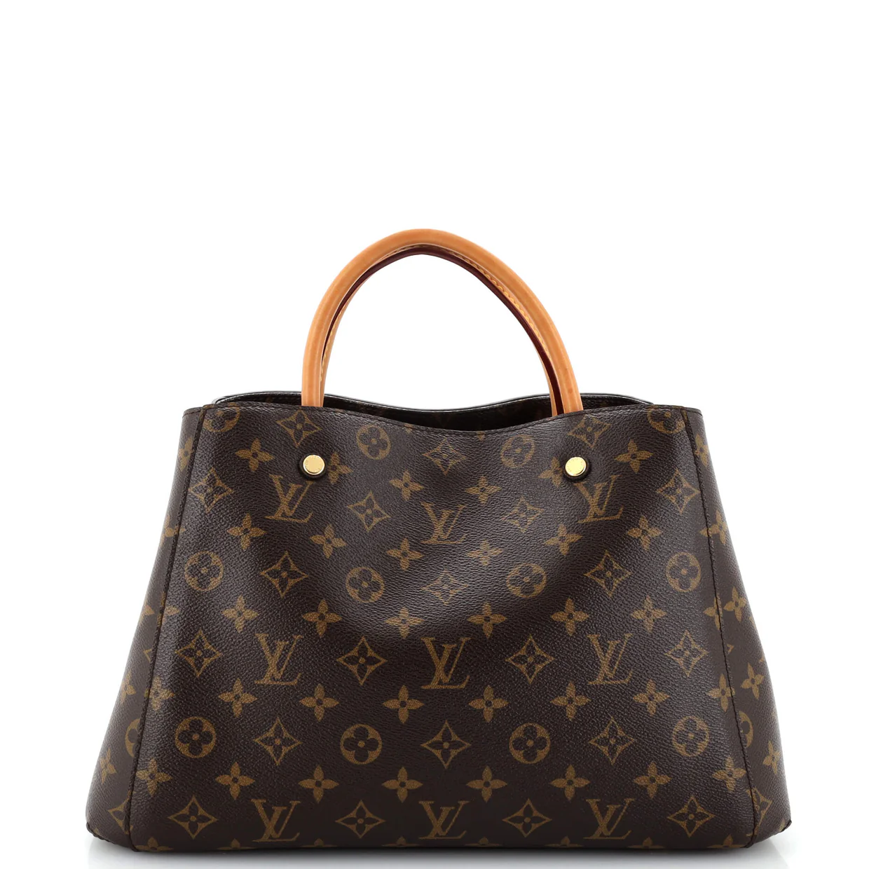Montaigne Handbag Monogram Canvas MM - Deep Luxury