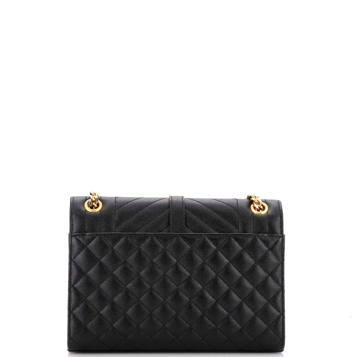 Classic Monogram Envelope Satchel Mixed Matelasse Leather Medium - Deep Luxury