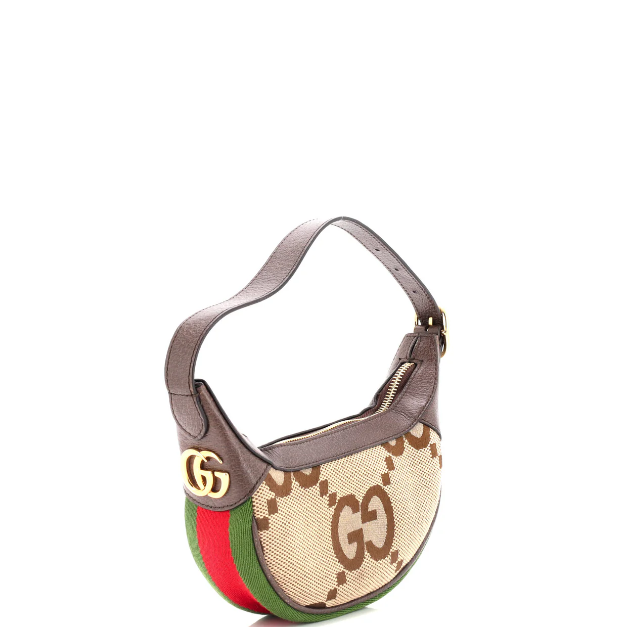 Ophidia Half Moon Bag Jumbo GG Canvas Mini - Deep Luxury