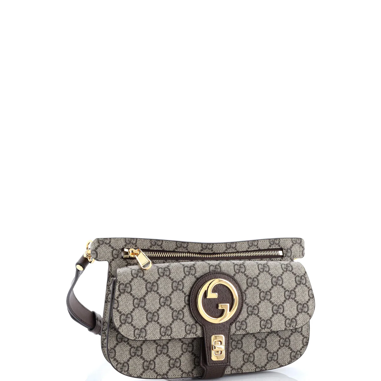 Blondie Flap Pocket Belt bag GG Coated Canvas - Deep Luxury
