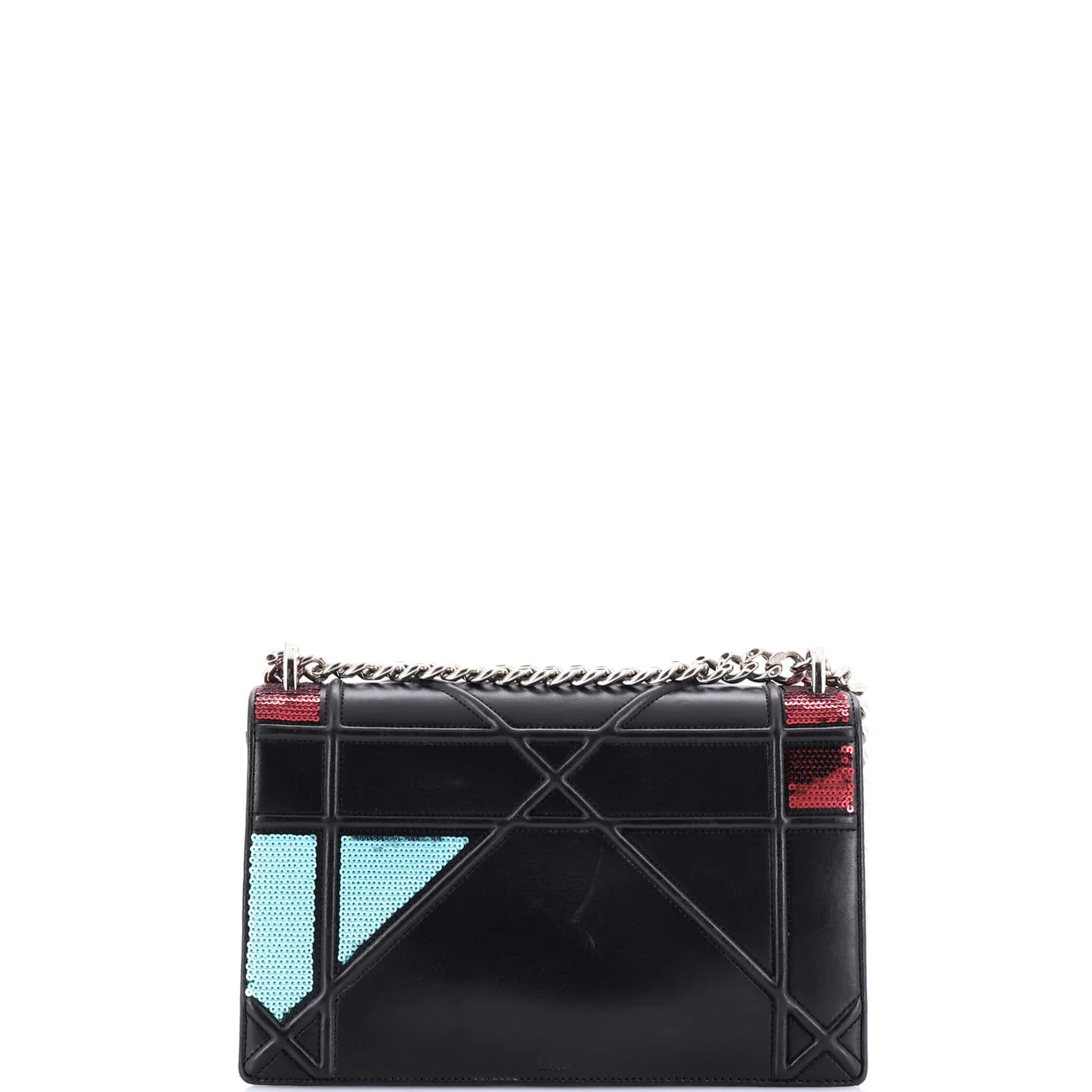 Diorama Flap Bag Sequin Embellished Lambskin Medium - Deep Luxury