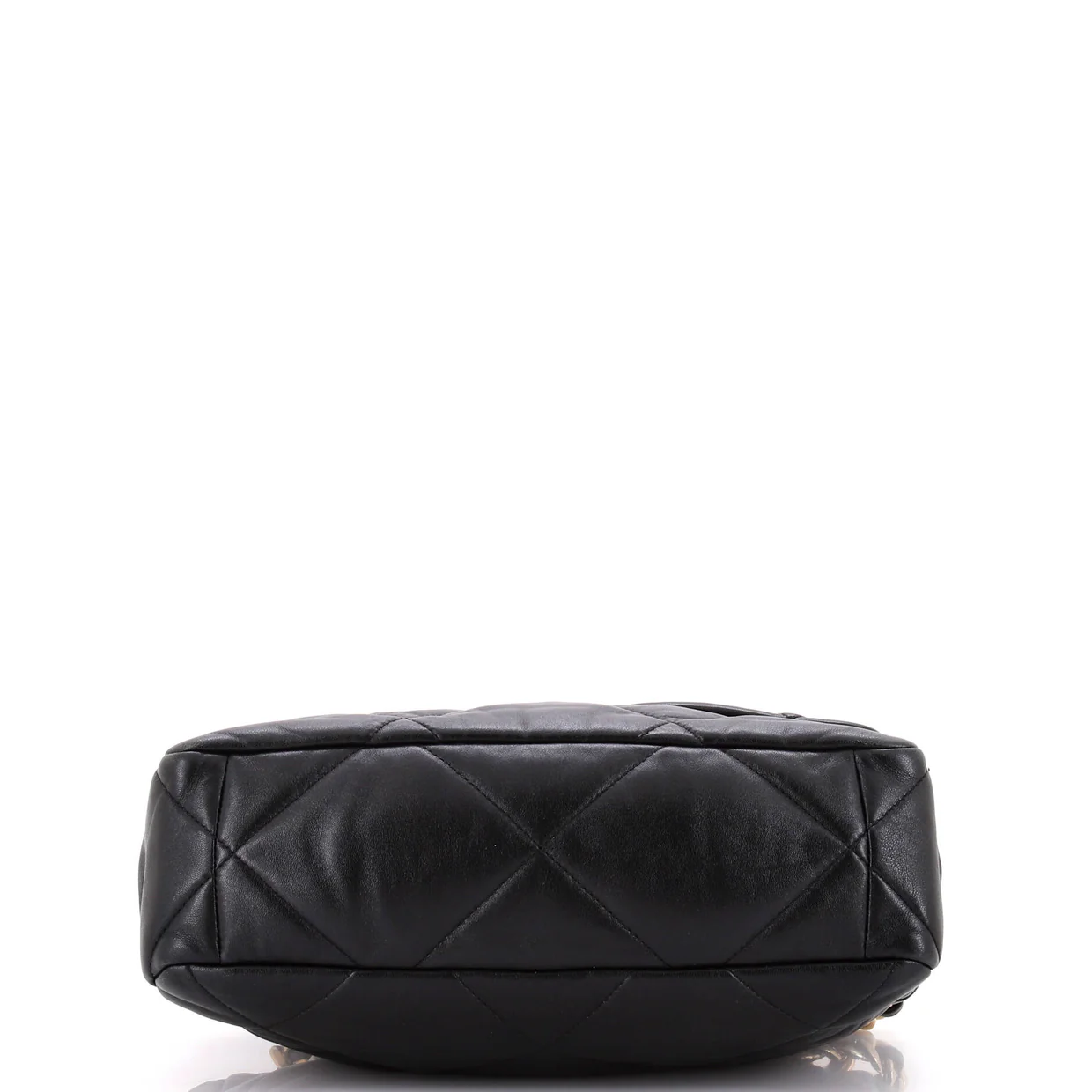 19 Flap Bag Quilted Leather Large - Deep Luxury