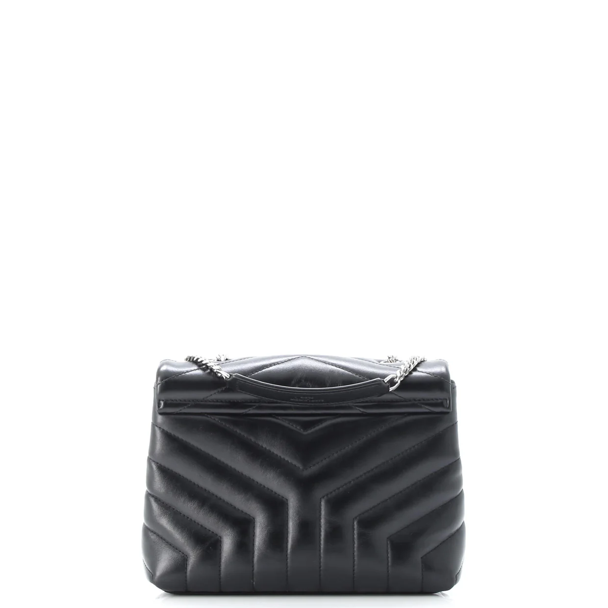 Loulou Shoulder Bag Matelasse Chevron Leather Small - Deep Luxury