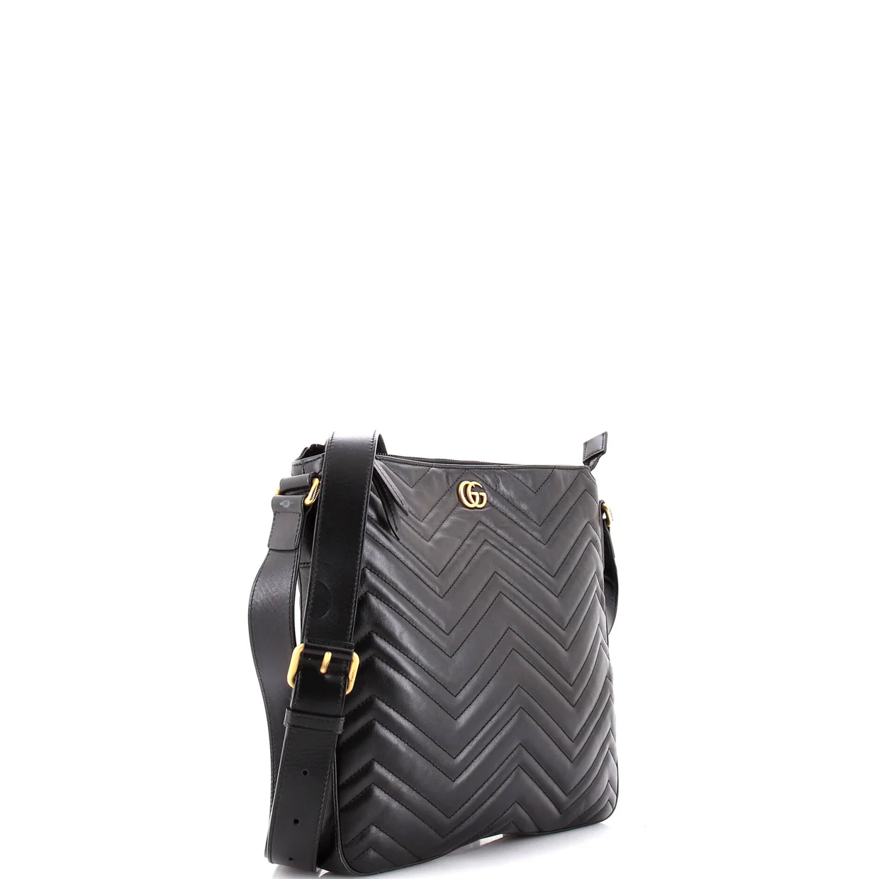 GG Marmont Zip Messenger Bag Matelasse Leather Medium - Deep Luxury