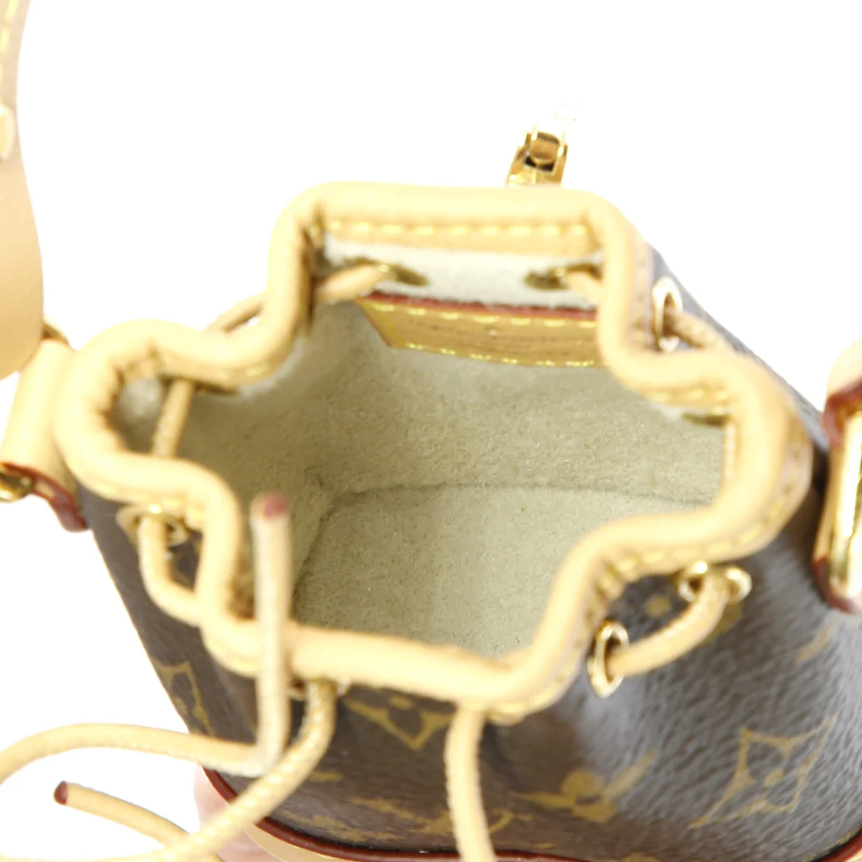 Micro Noe Bag Charm Monogram Canvas - Deep Luxury