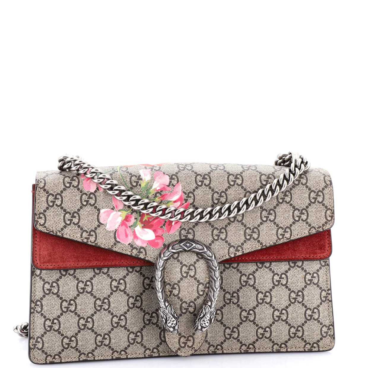 Dionysus Bag Blooms Print GG Coated Canvas Small - Deep Luxury