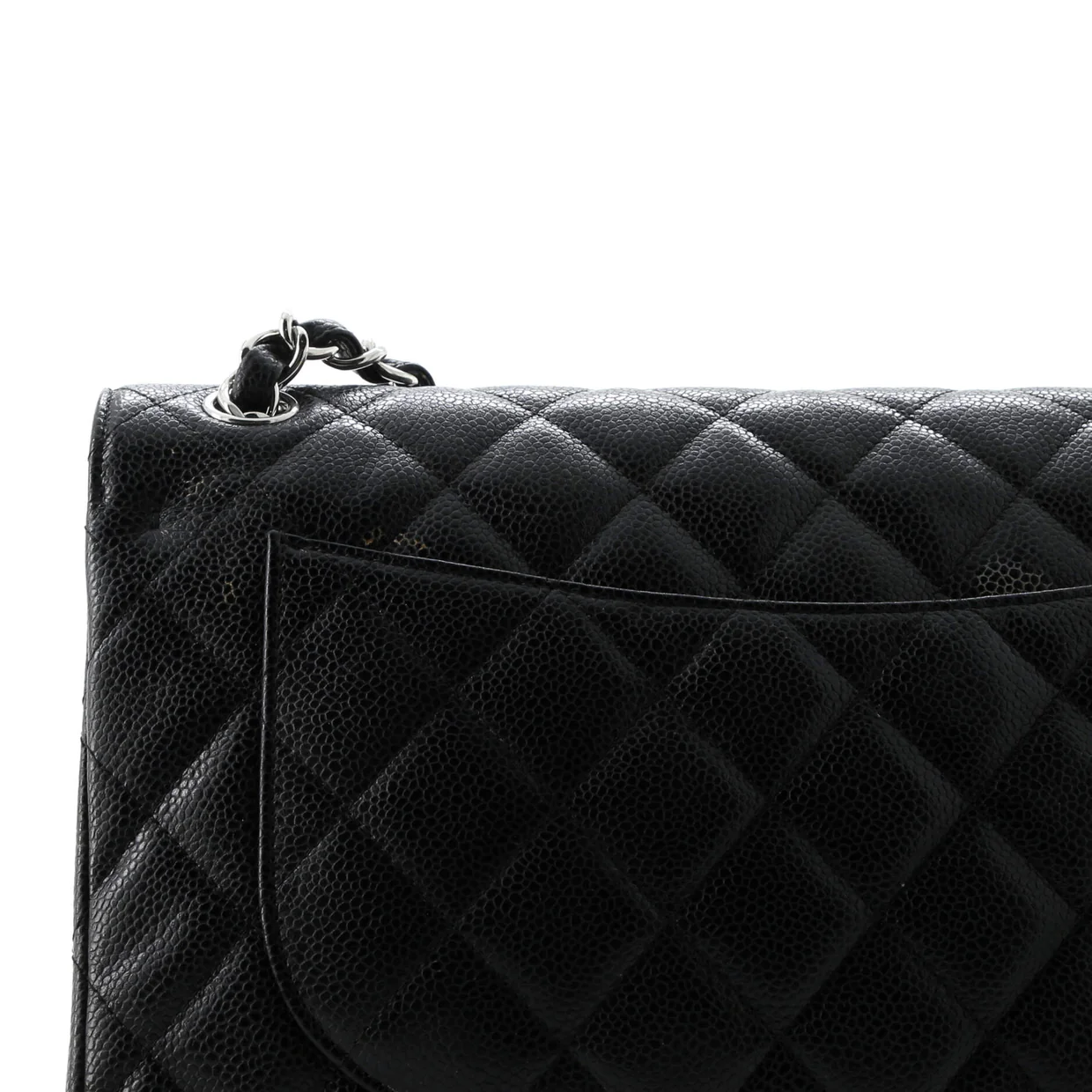 Classic Double Flap Bag Quilted Caviar Jumbo - Deep Luxury