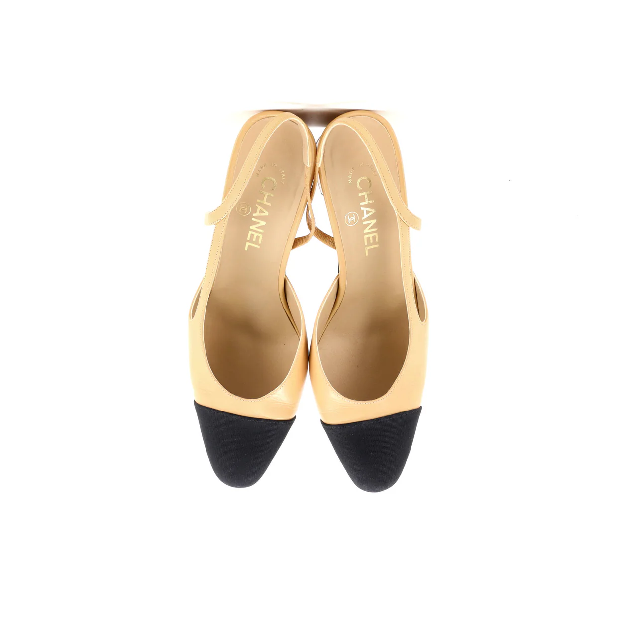 Women’s Cap Toe Slingback Pumps Leather - Deep Luxury