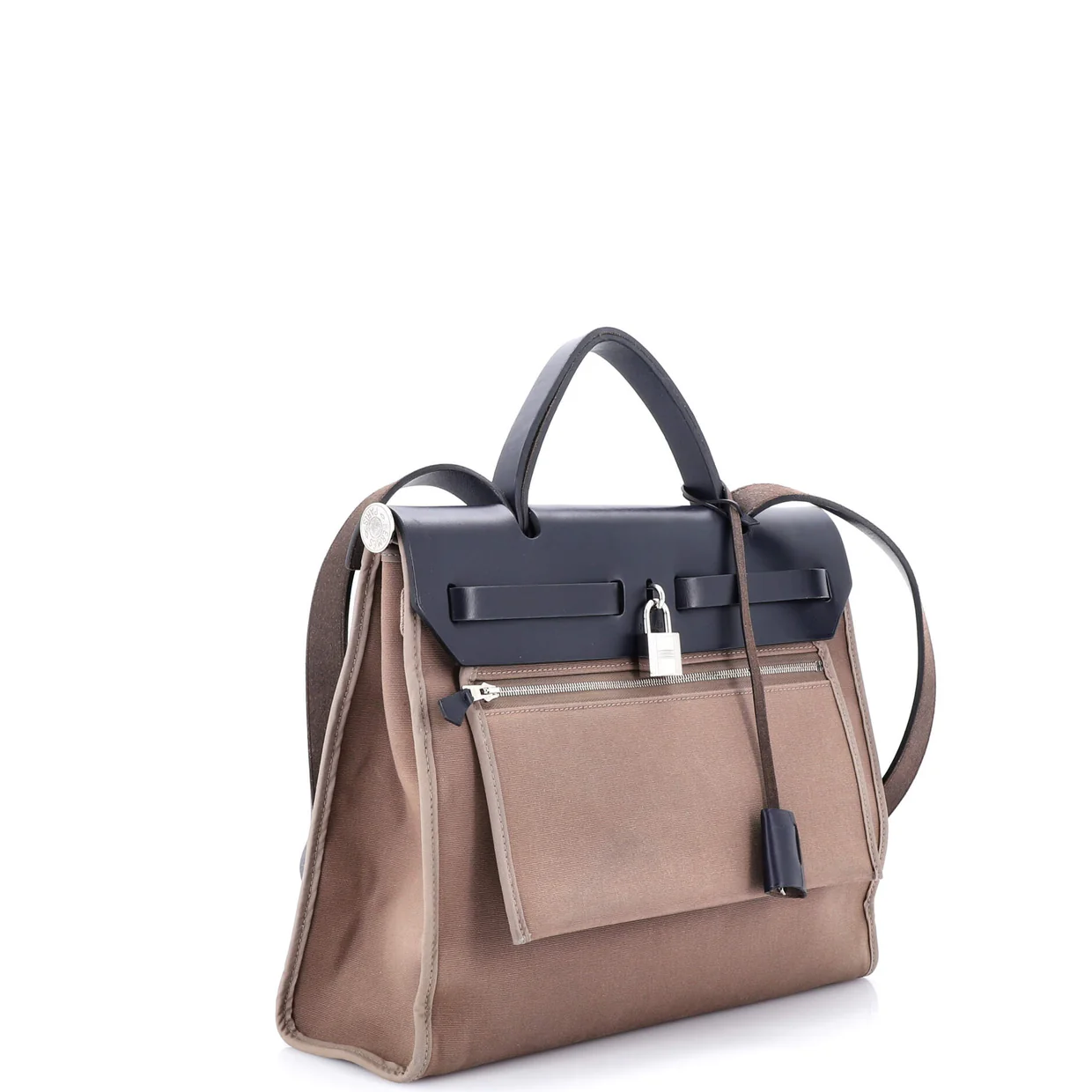 Herbag Zip Leather and Toile 31 - Deep Luxury