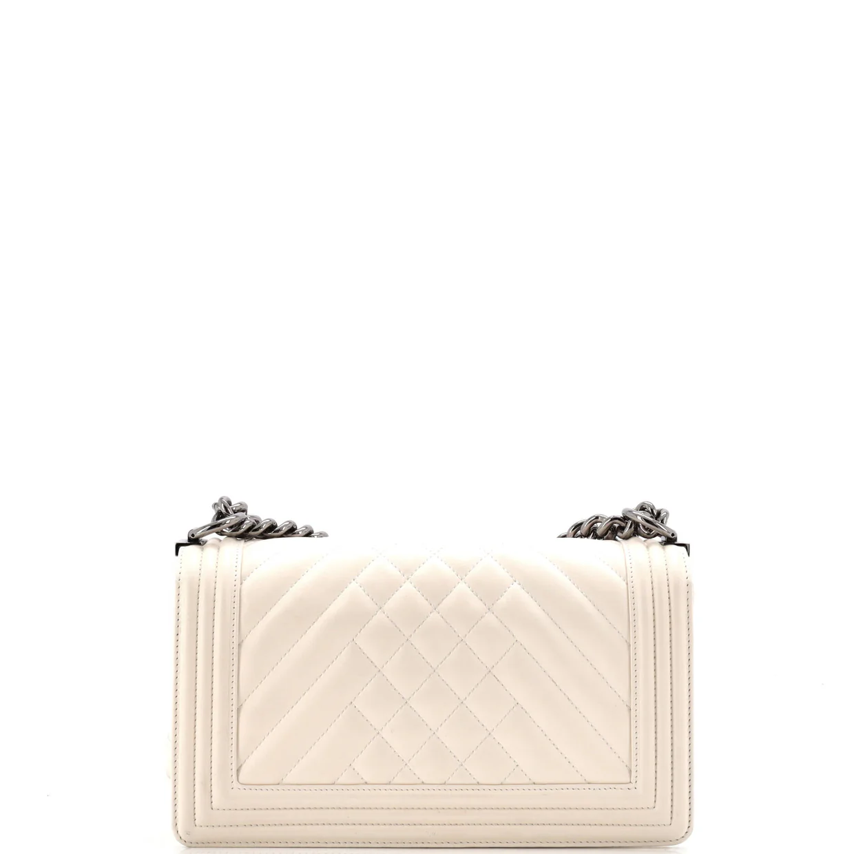 Boy Flap Bag Chevron Lambskin Old Medium - Deep Luxury