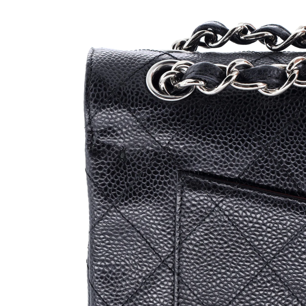 Classic Double Flap Bag Quilted Caviar Jumbo - Deep Luxury