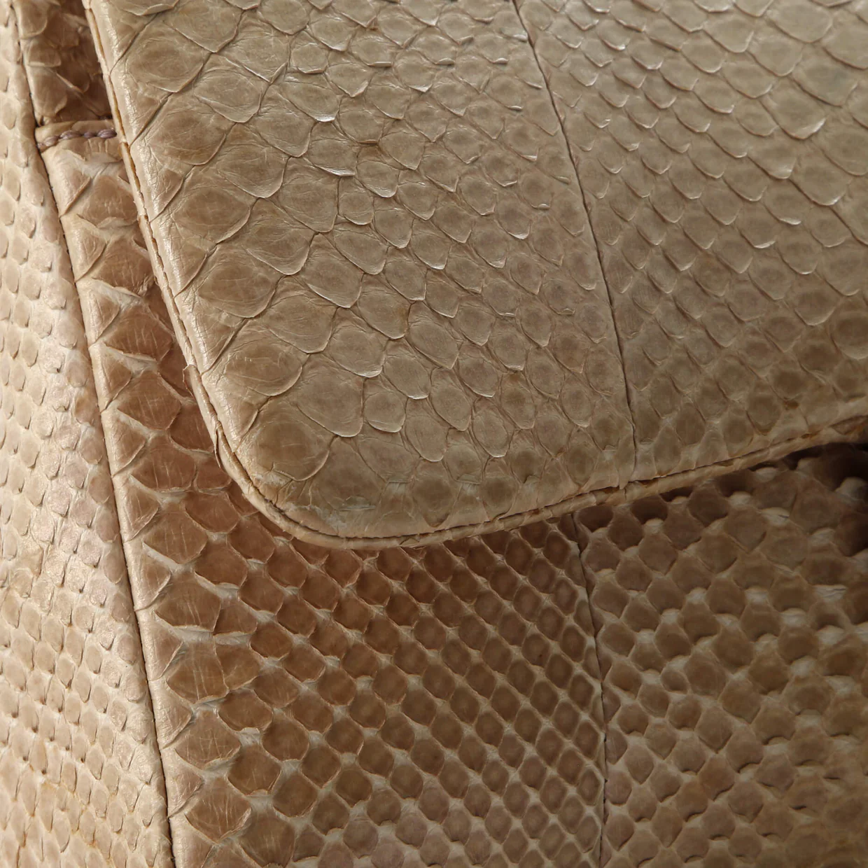 Classic Double Flap Bag Iridescent Python Medium - Deep Luxury