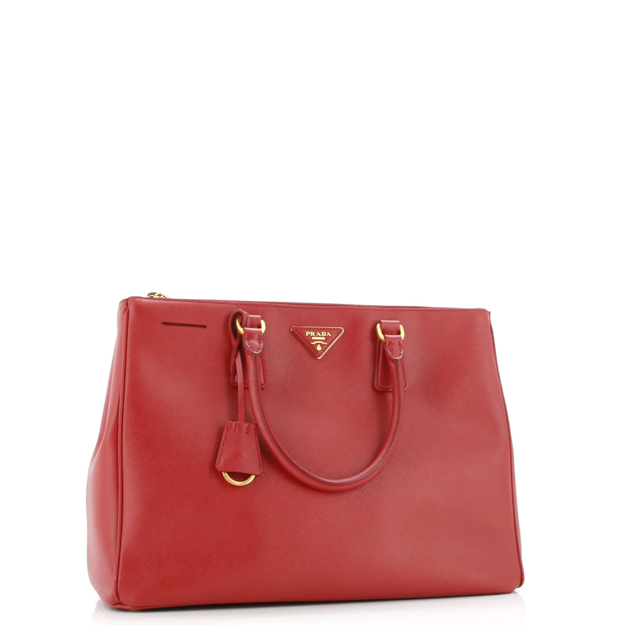 Double Zip Lux Tote Saffiano Leather Large - Deep Luxury