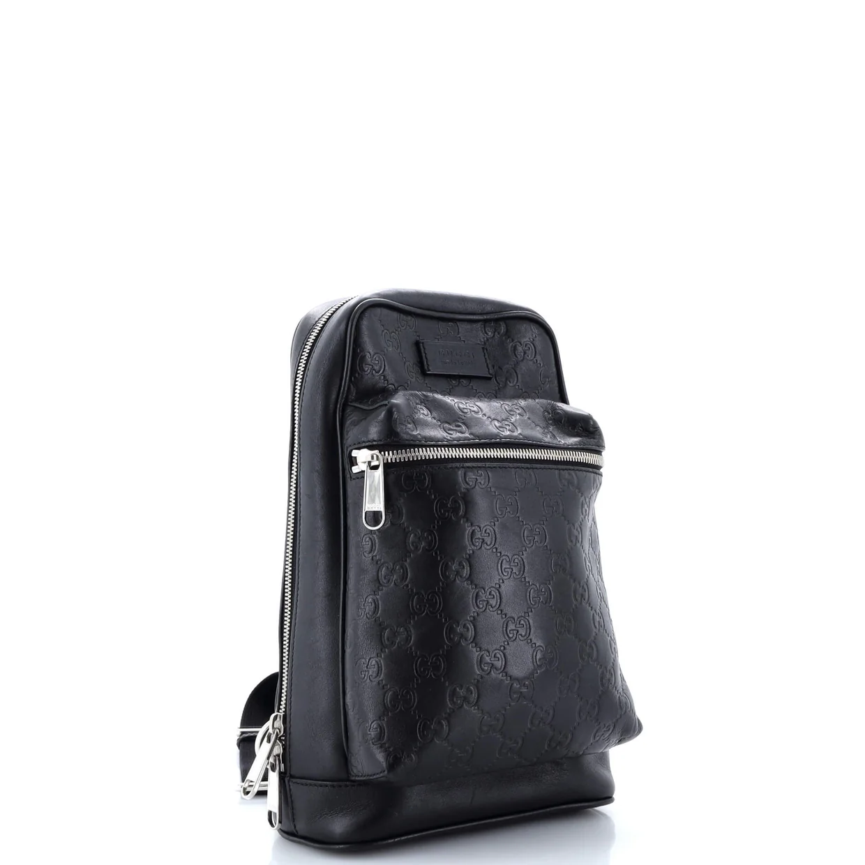 Signature Slim Crossbody Bag Guccissima Leather Small - Deep Luxury