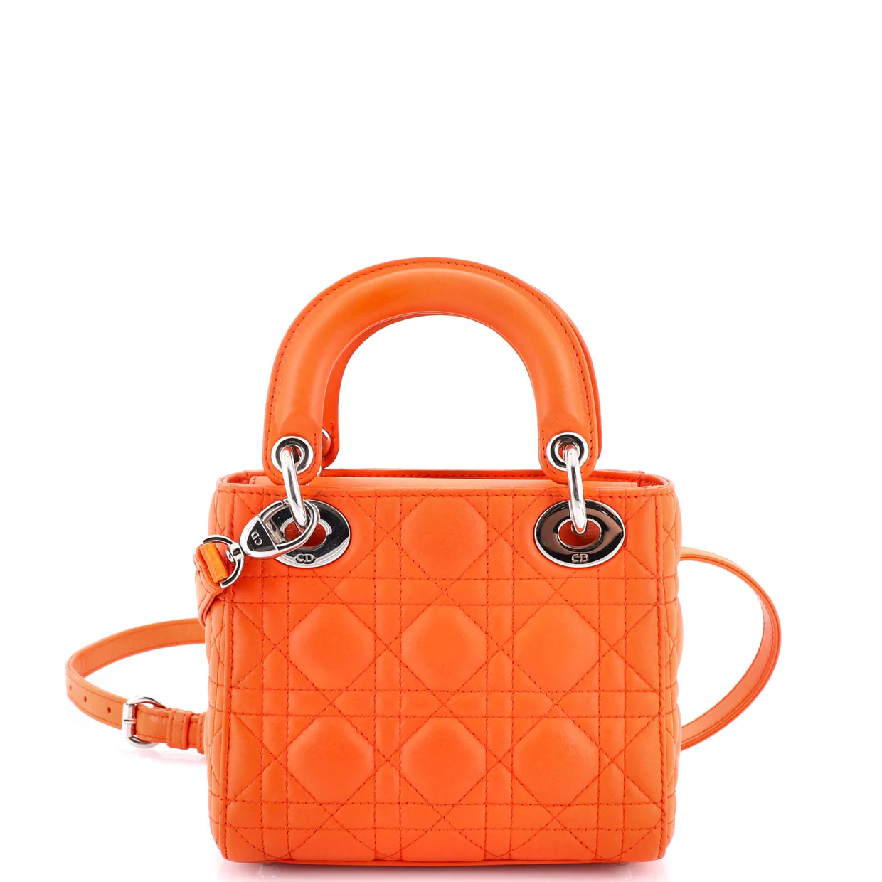 Lady Dior Bag Cannage Quilt Lambskin Mini - Deep Luxury