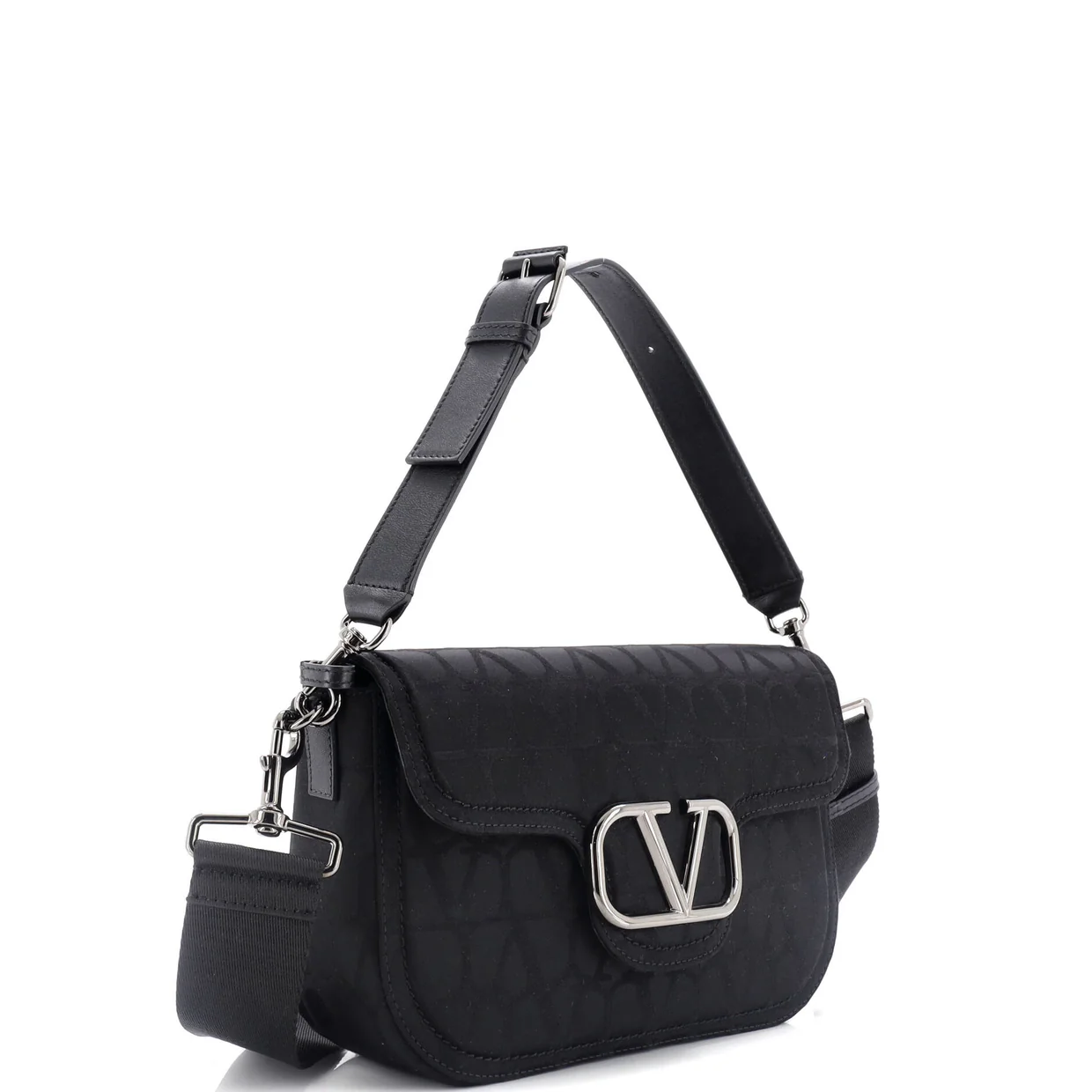 VLogo Flap Shoulder Bag Iconographe Technical Fabric - Deep Luxury