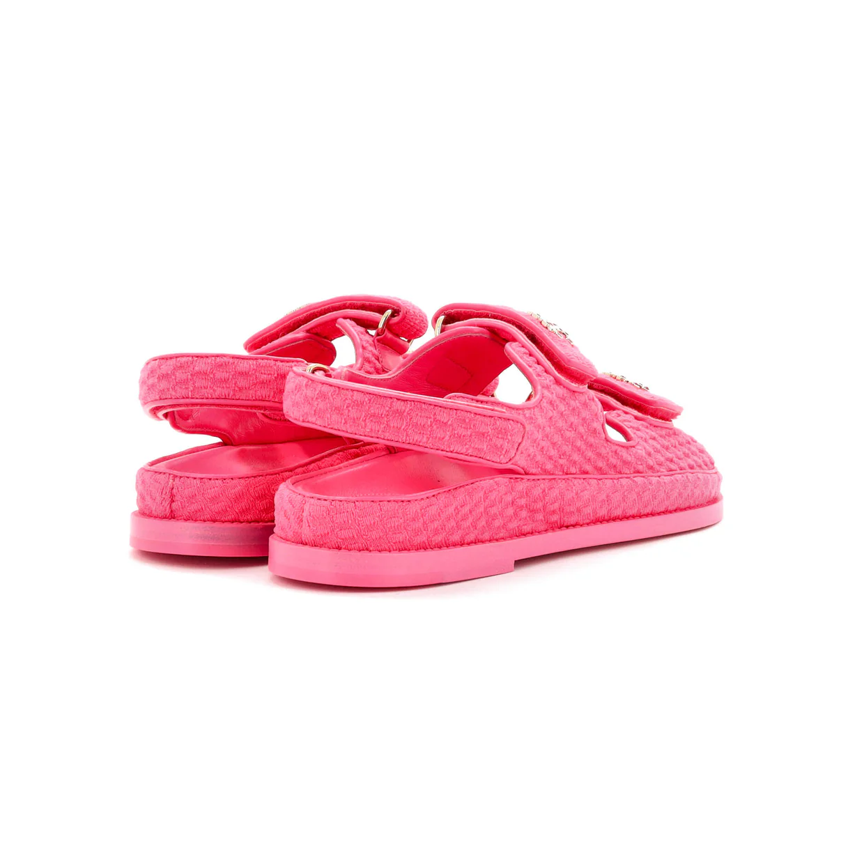 Women's Velcro Dad Sandals Knit Fabric - Deep Luxury