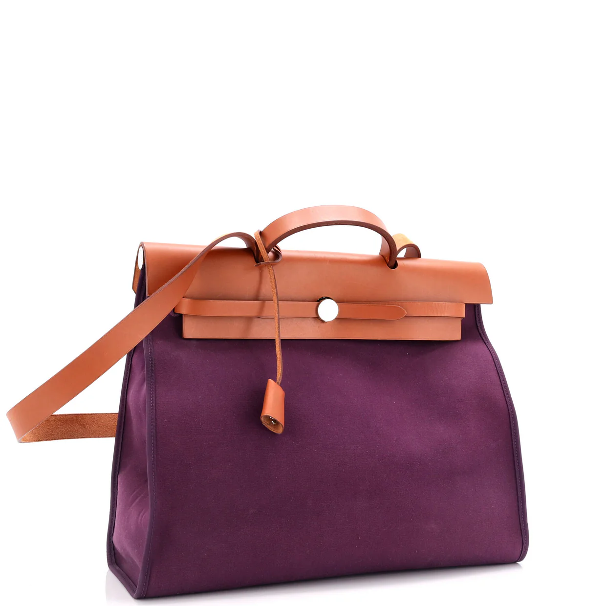 Herbag Zip Leather and Toile 39 - Deep Luxury