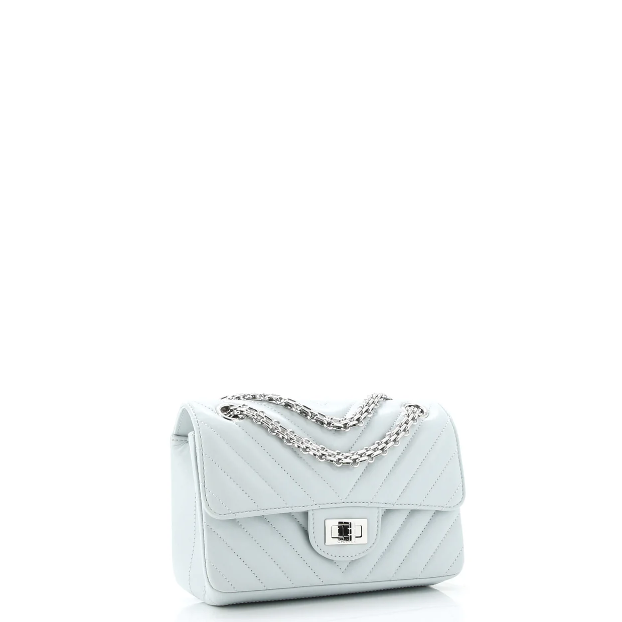 Reissue 2.55 Flap Bag Chevron Aged Calfskin Mini - Deep Luxury