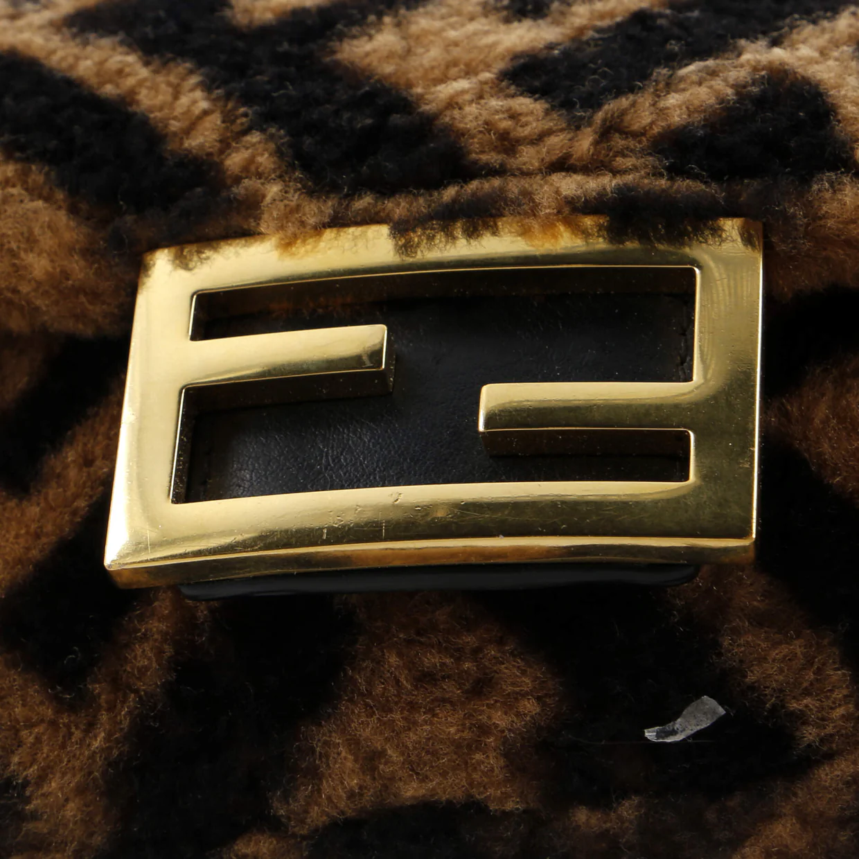 Baguette NM Bag Zucca Shearling Mini - Deep Luxury
