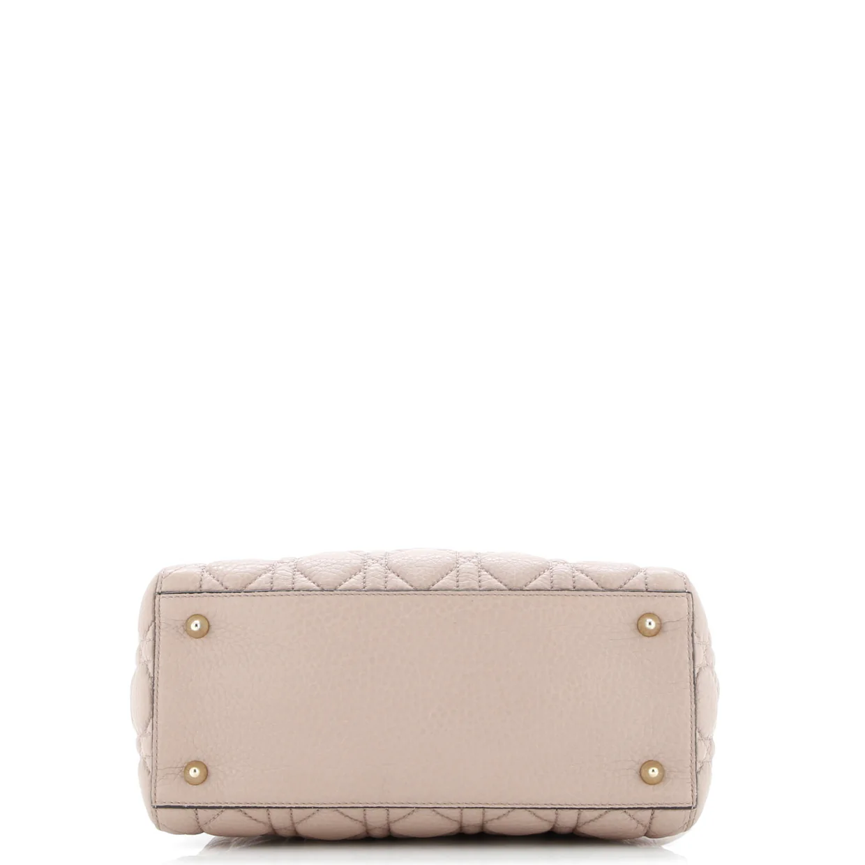 Lady Dior Bag Cannage Quilt Grained Calfskin Medium - Deep Luxury