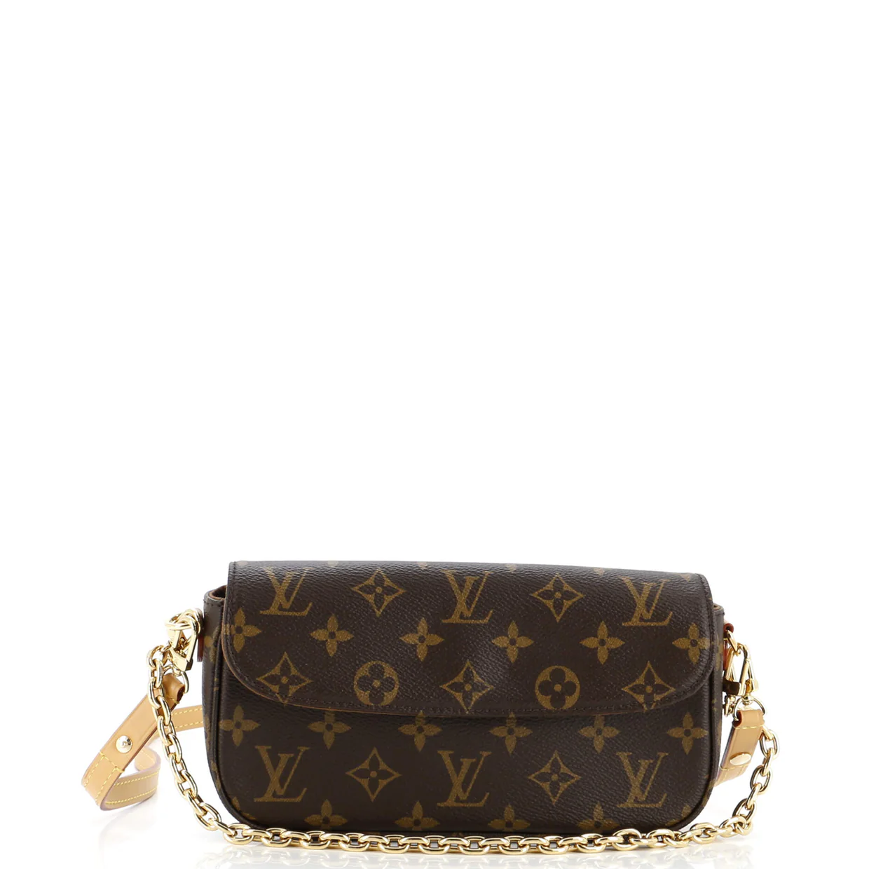 Ivy Wallet on Chain Monogram Canvas - Deep Luxury