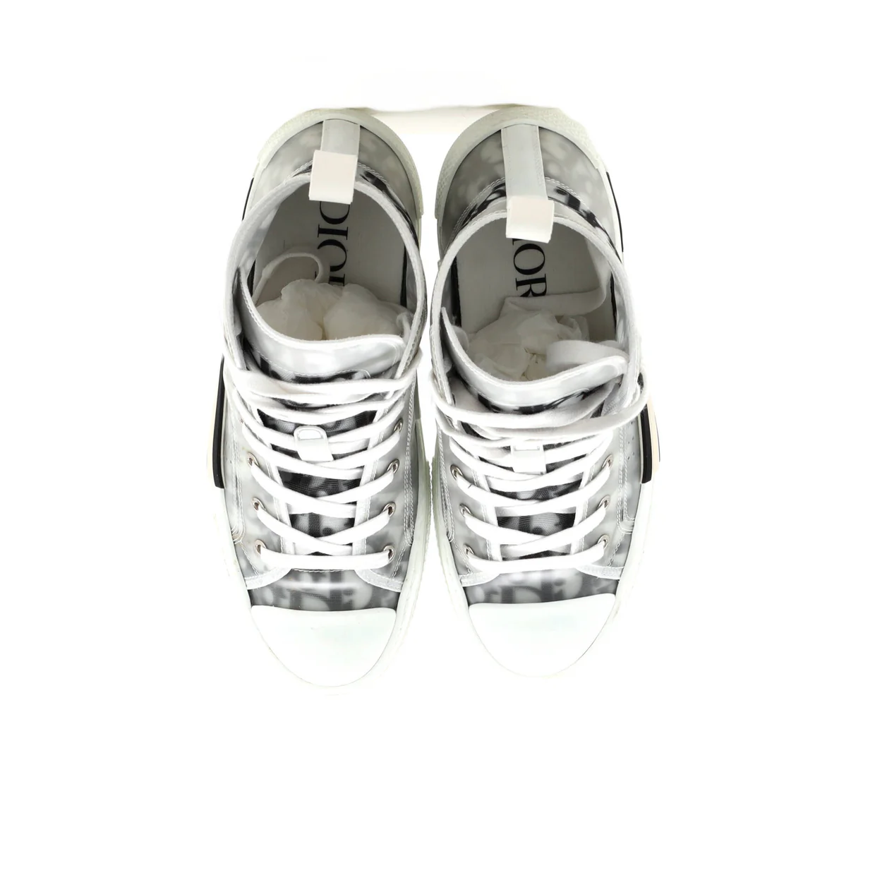 Men's B23 High-Top Sneakers Oblique Coated Canvas and PVC - Deep Luxury