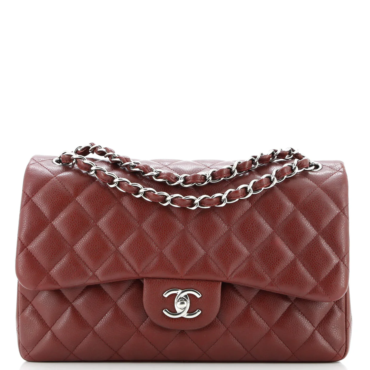 Classic Double Flap Bag Quilted Caviar Jumbo - Deep Luxury