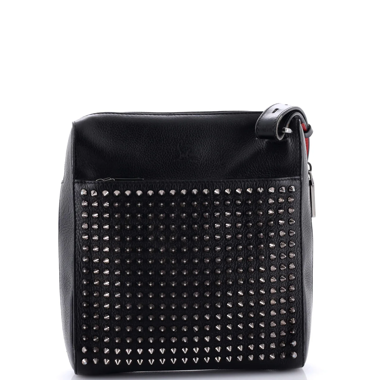 Benech Reporter Bag Spiked Leather Medium - Deep Luxury
