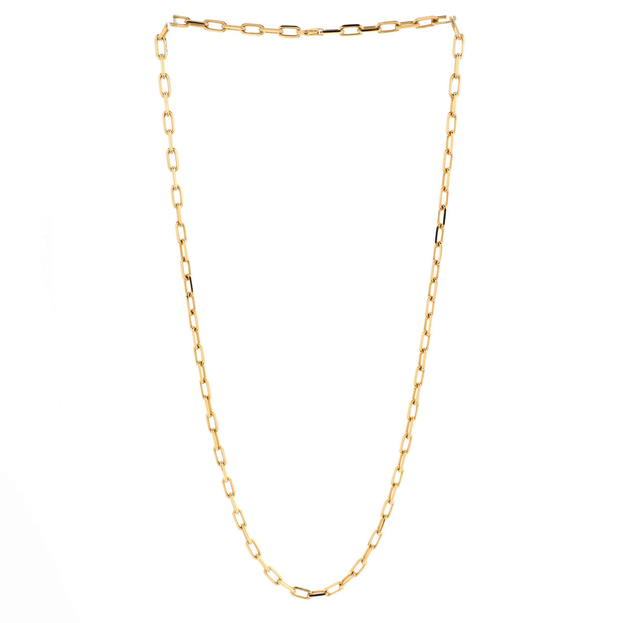 Santos de Cartier Chain Necklace 18K Yellow Gold Medium - Deep Luxury