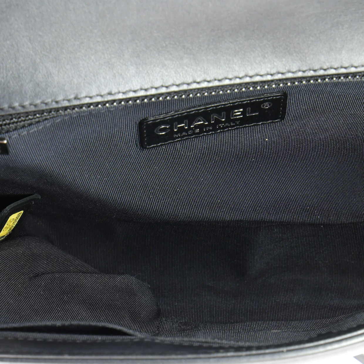 Boy Flap Bag Chevron Patent New Medium - Deep Luxury