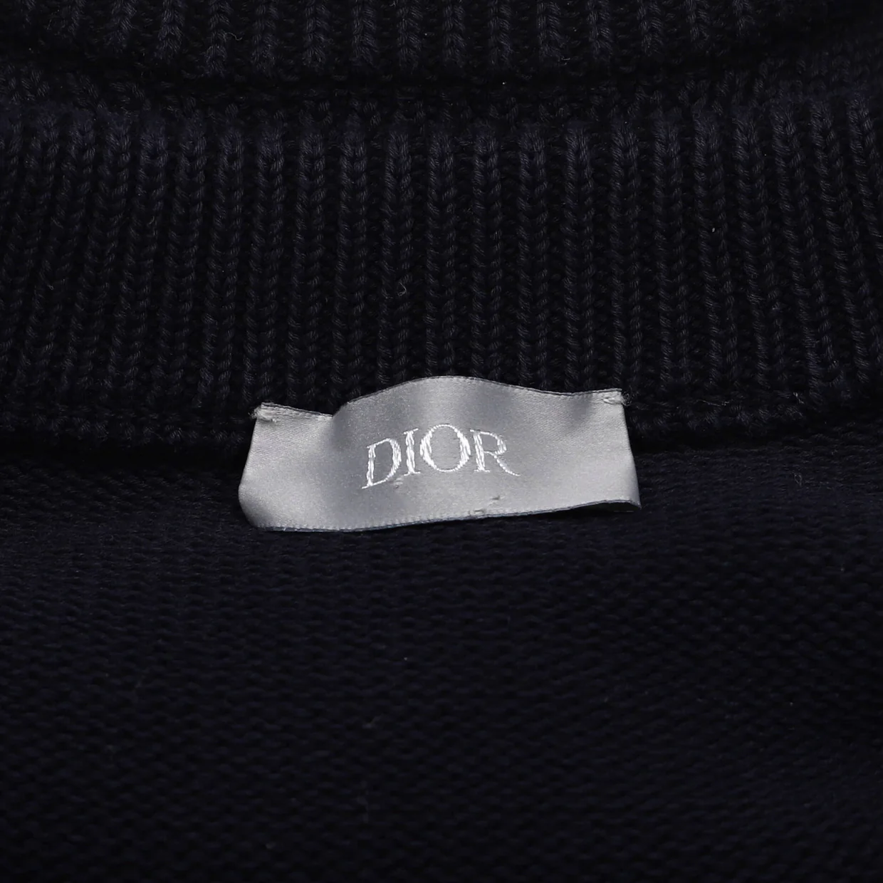 Men's Oblique Trim Crewneck Sweater Cotton - Deep Luxury