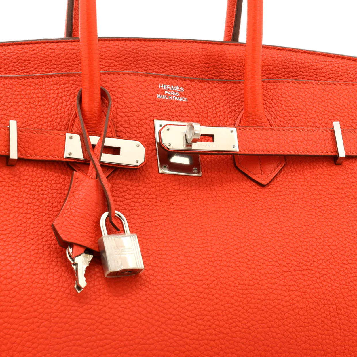 Birkin Handbag Capucine Togo with Palladium Hardware 35 - Deep Luxury