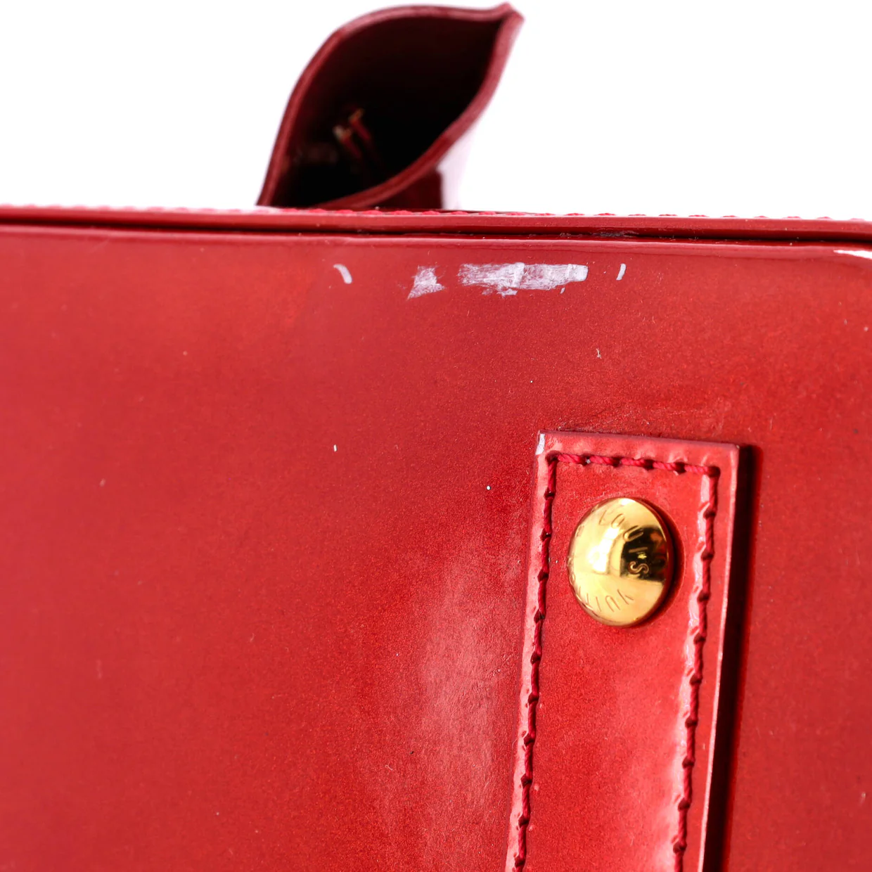 Alma Handbag Limited Edition Monogram Vernis Rayures BB - Deep Luxury