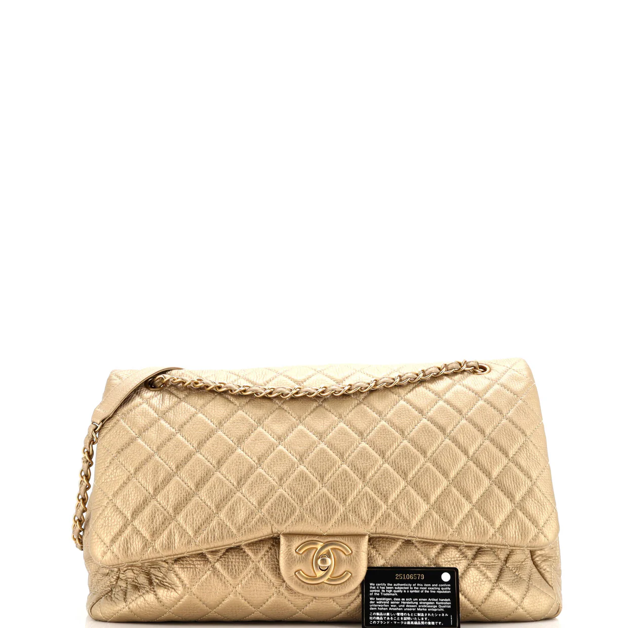 Airlines CC Flap Bag Quilted Calfskin XXL - Deep Luxury