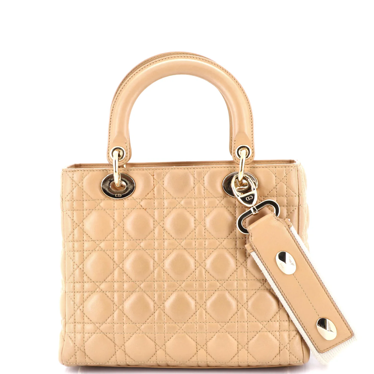 Lady Dior Bag Cannage Quilt Lambskin Medium - Deep Luxury
