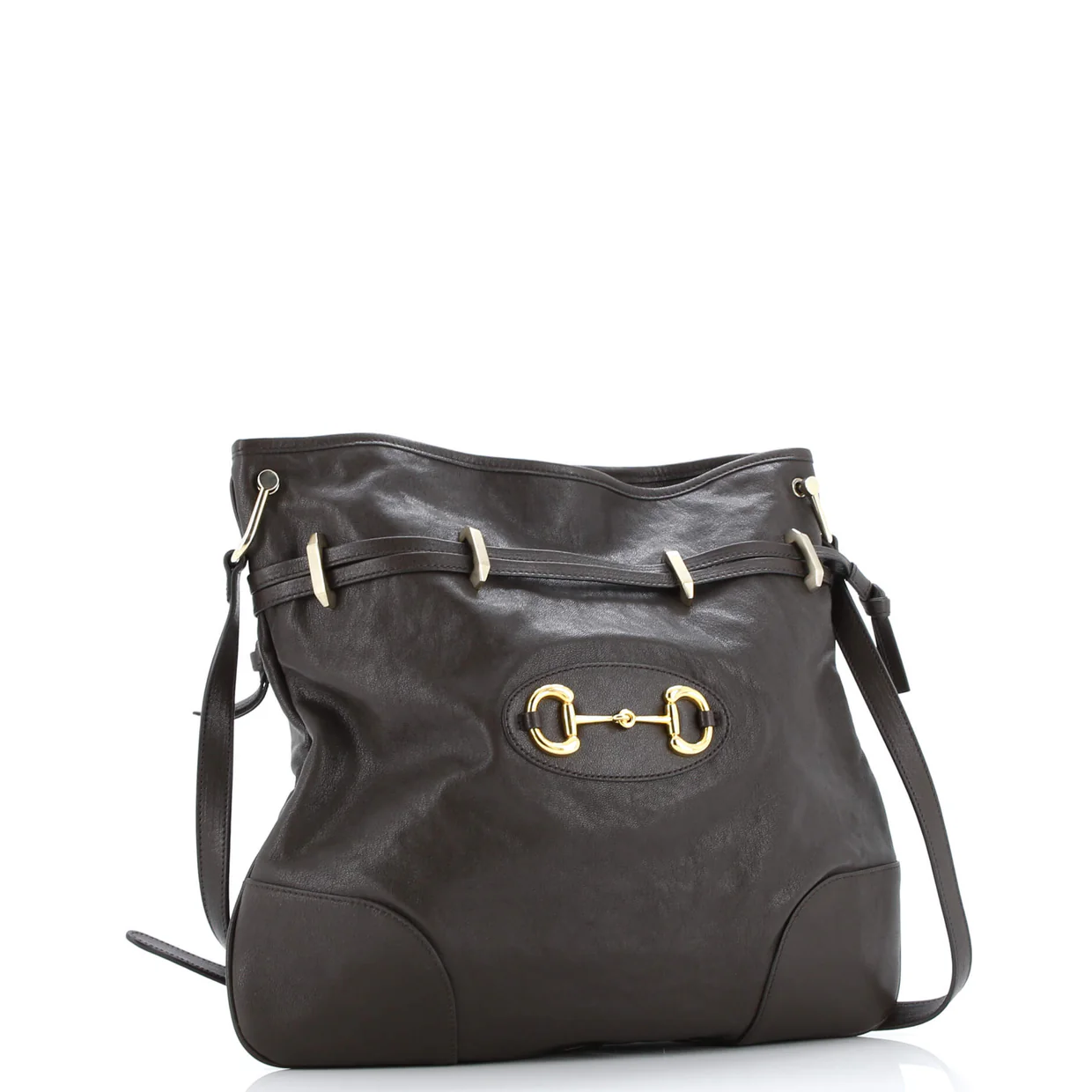 Horsebit 1955 Messenger Bag Leather Large - Deep Luxury