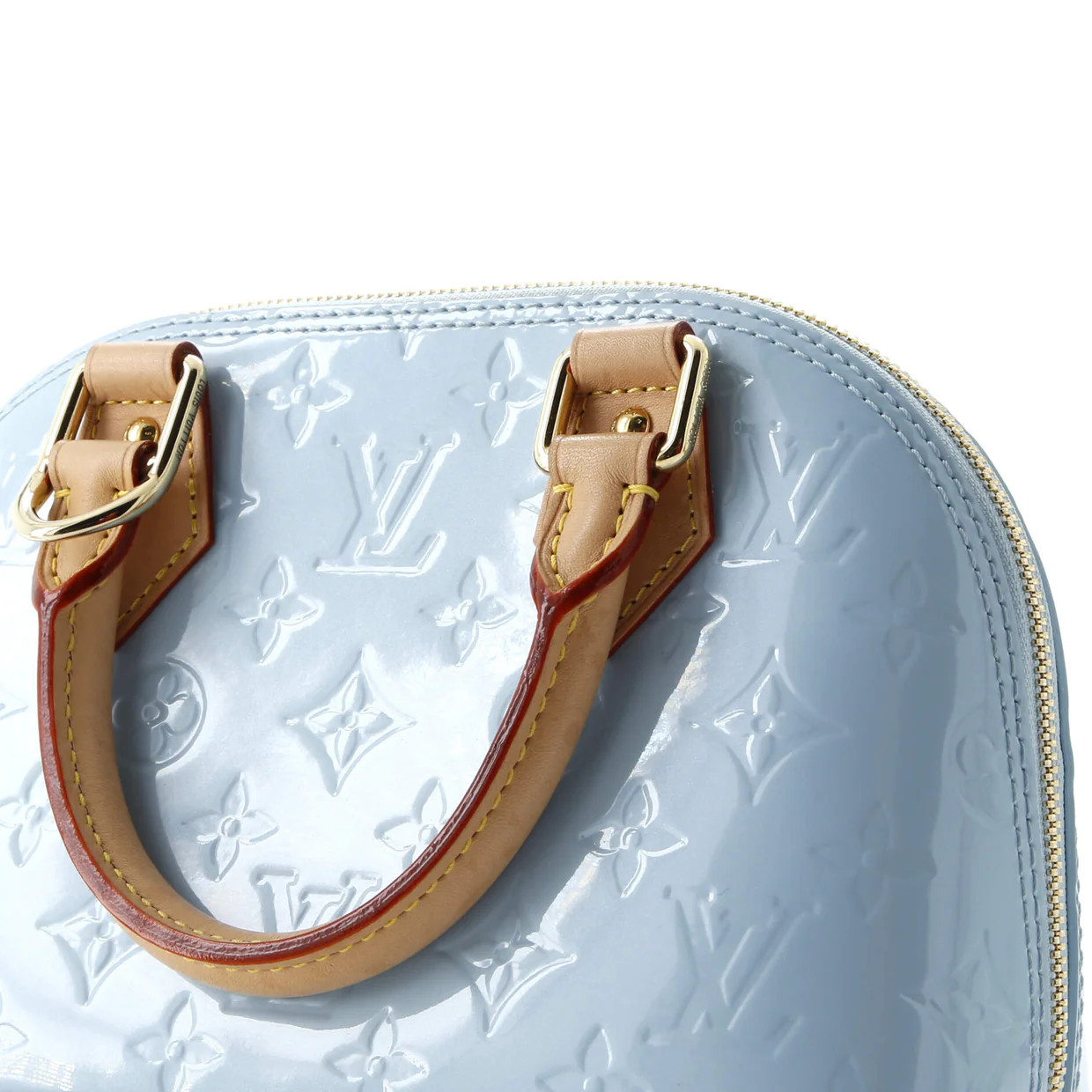 Alma Charm Chain Handbag Monogram Vernis BB - Deep Luxury