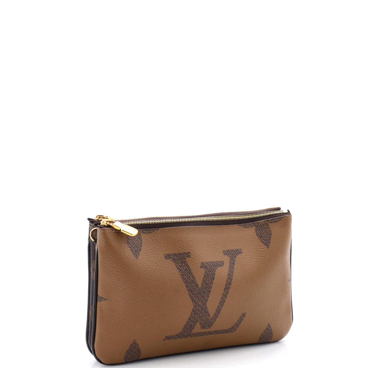 Double Zip Pochette Reverse Monogram Giant - Deep Luxury