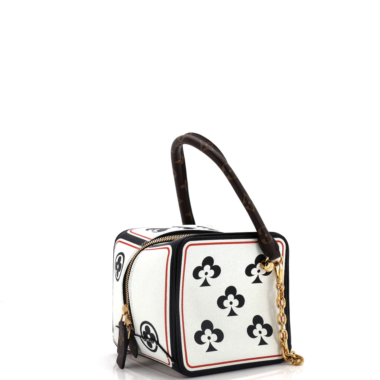 Square Bag Limited Edition Game On Leather with Monogram Canvas - Deep Luxury