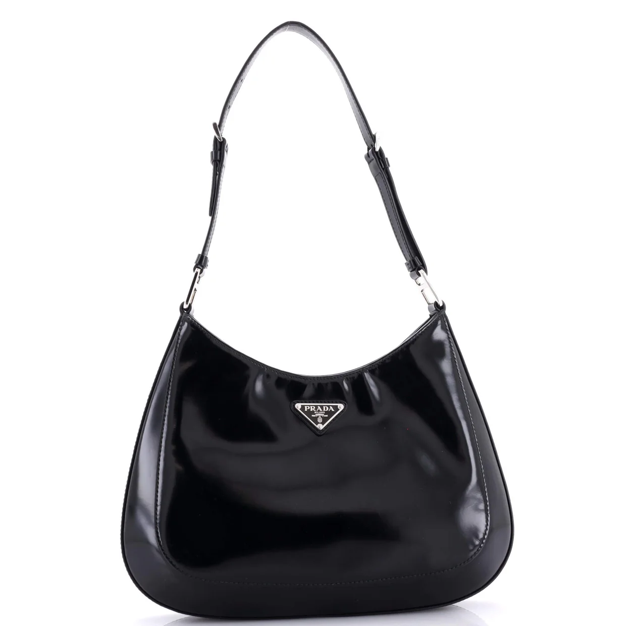 Cleo Shoulder Bag Spazzolato Leather Large - Deep Luxury