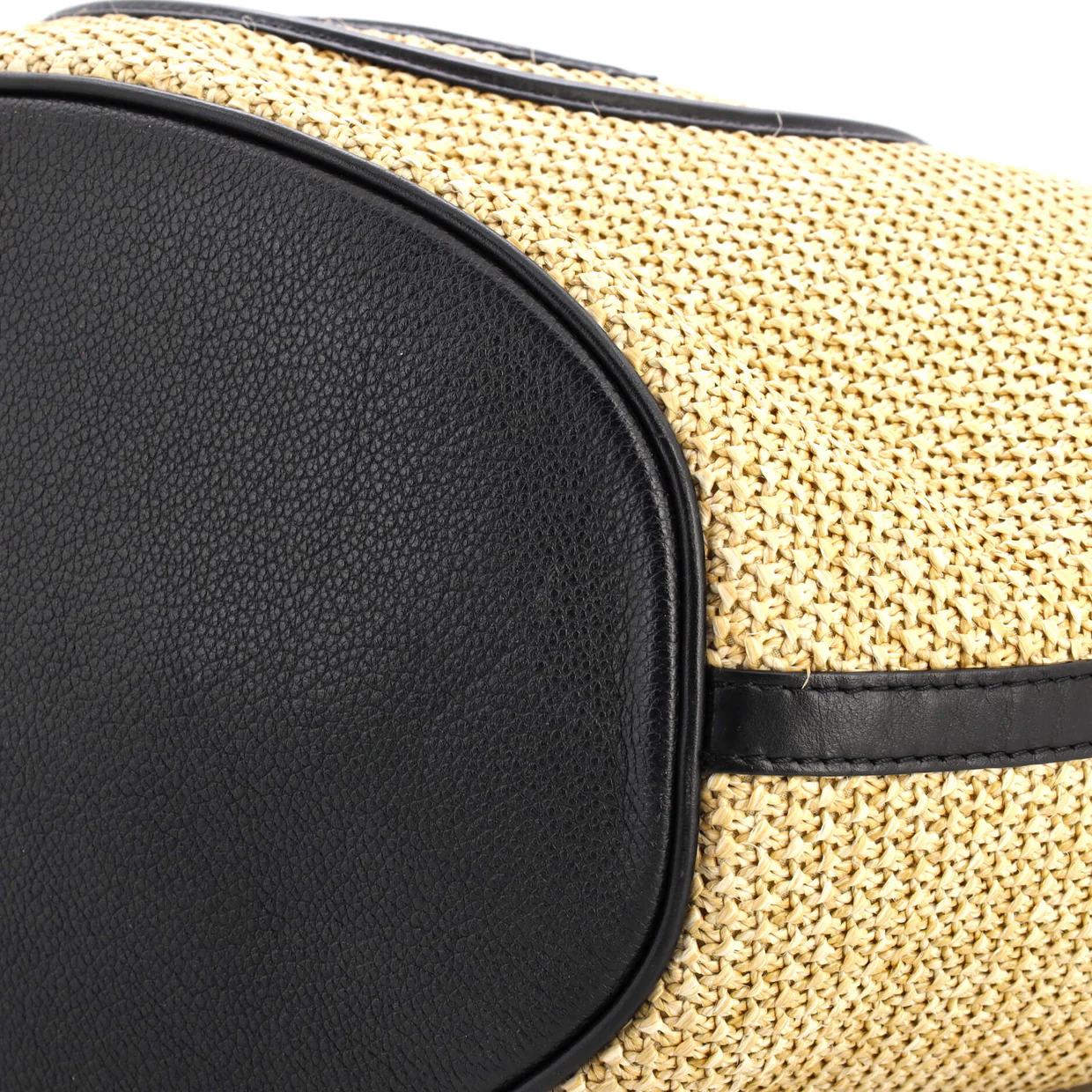 Saint Jacques NM Handbag Raffia and Leather - Deep Luxury