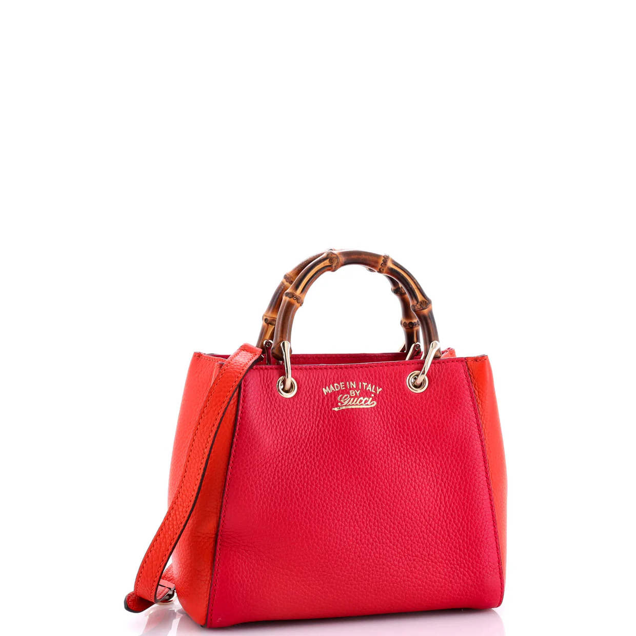 Bamboo Shopper Tote Leather Mini - Deep Luxury