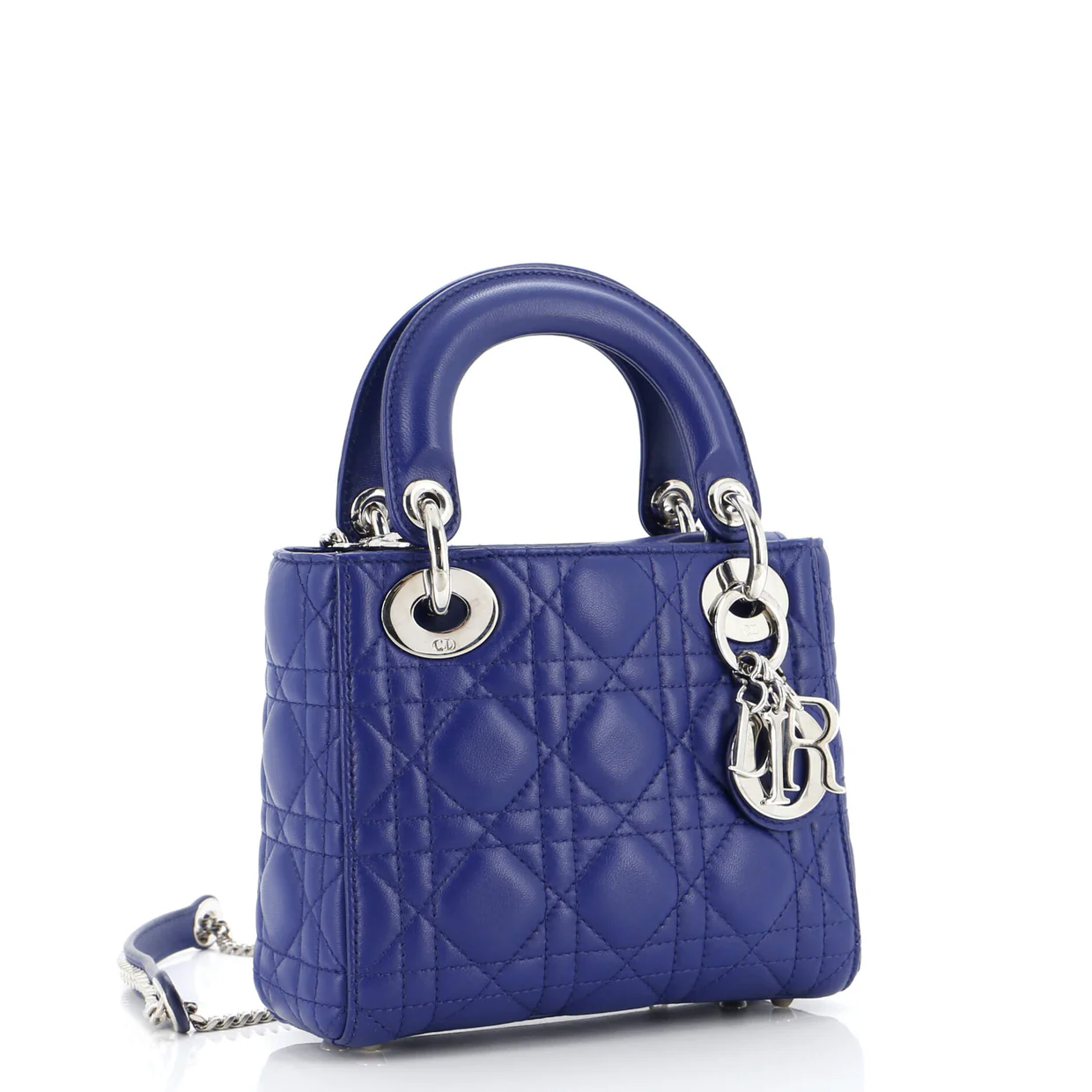 Lady Dior Chain Bag Cannage Quilt Lambskin Mini - Deep Luxury