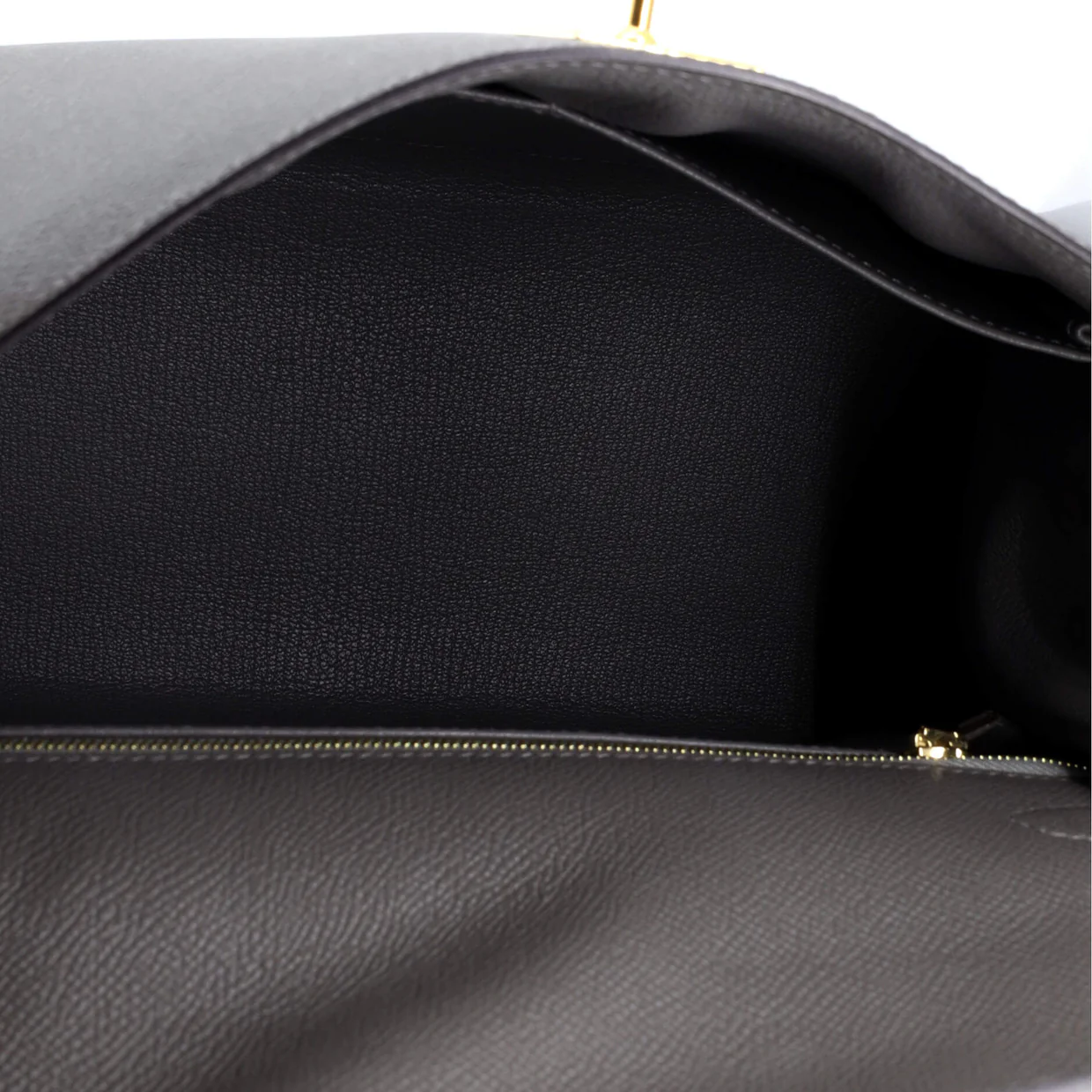 Kelly Handbag Grey Epsom with Gold Hardware 28 - Deep Luxury