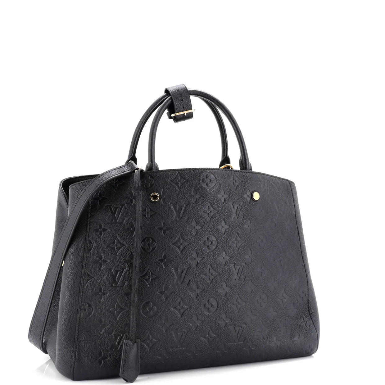 Montaigne Handbag Monogram Empreinte Leather GM - Deep Luxury