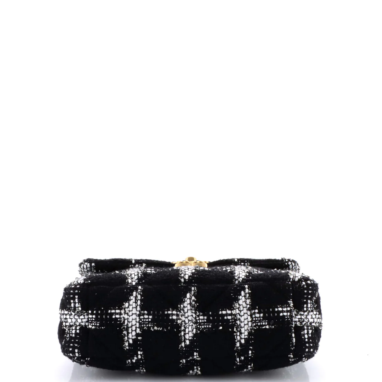 19 Flap Bag Quilted Tweed Medium - Deep Luxury