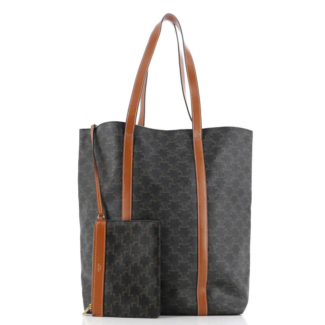 Museum Shopper Tote Triomphe Canvas Tall - Deep Luxury