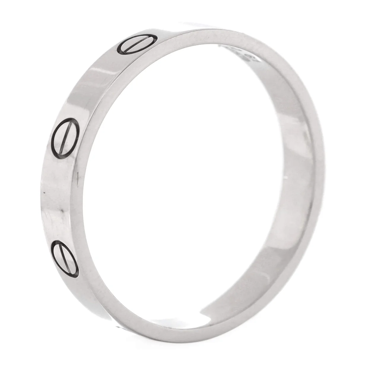 Love Wedding Band Ring 18K White Gold - Deep Luxury
